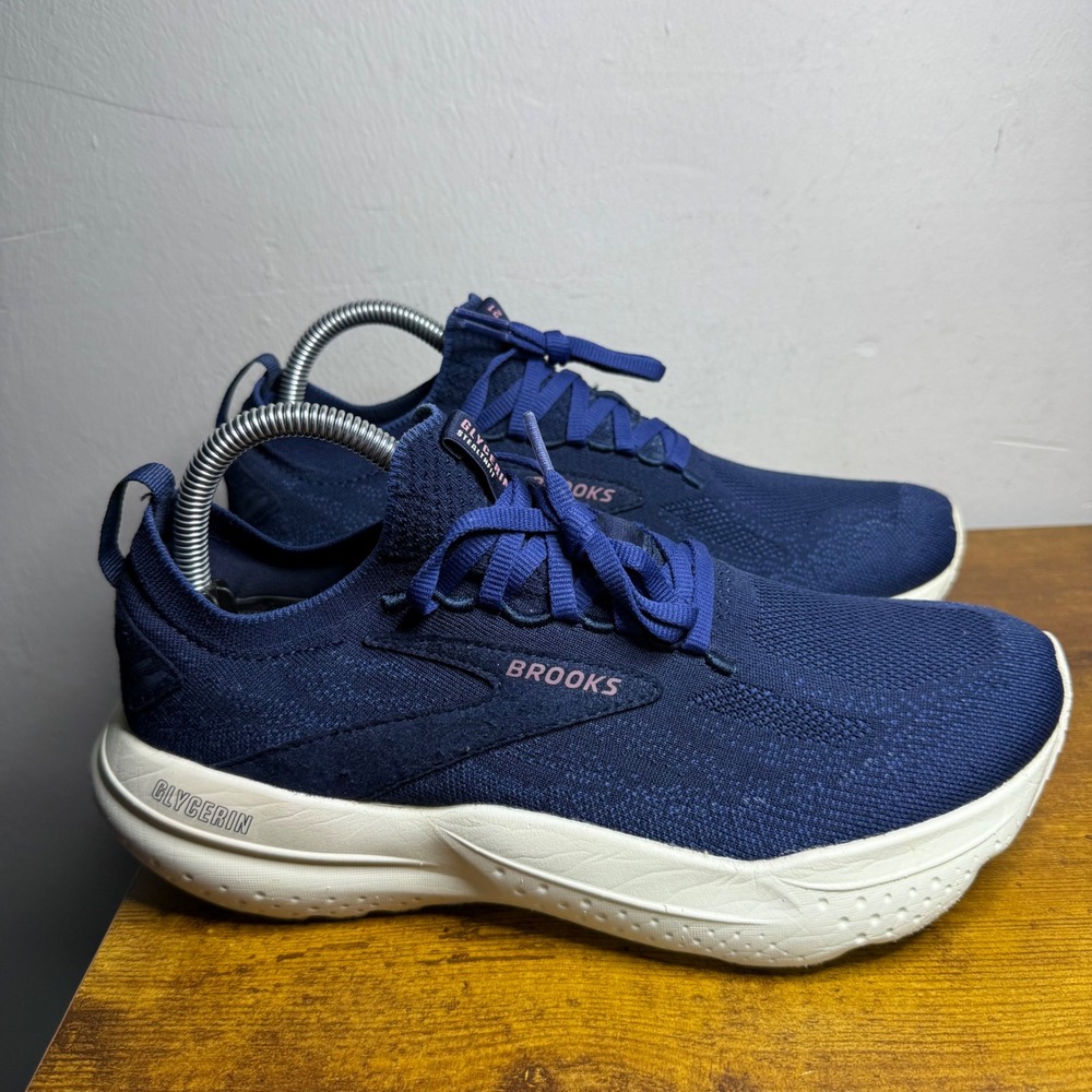 Brooks Glycerin StealthFit 21 Running Shoes Womens Size 9.5 Blue 1204101B477